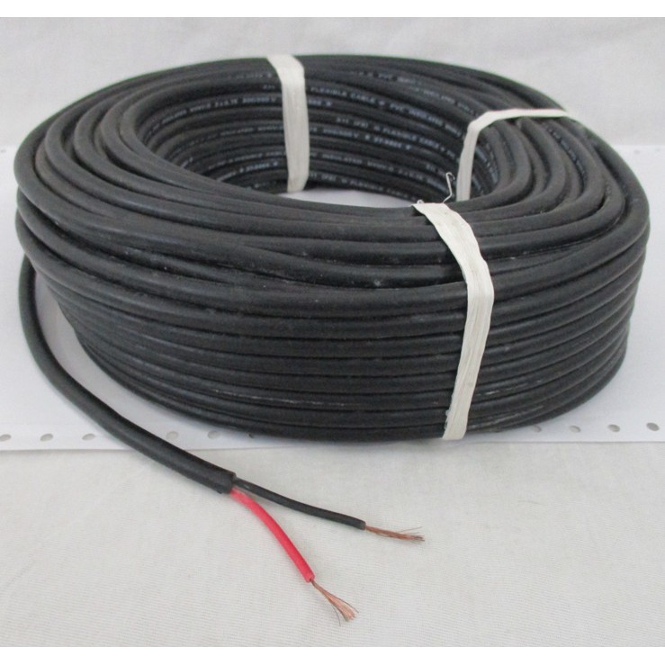 NYYHYO สายไฟเบอร์สีดํา CARGO 2x0.75mm2 สายทองแดงราคาต่อเมตร/สายในร่มกลางแจ้ง