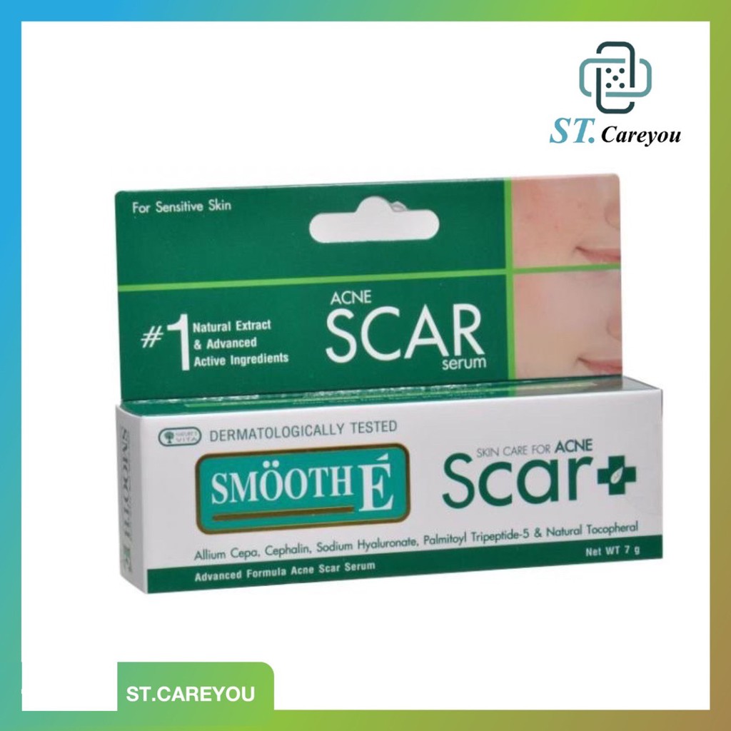 *ผลิต06/25*Smooth E Acne Scar Serum 7กรัม  สมูทอีลดรอยแดง รอยแผลเป็นจากสิว ล็อตใหม่