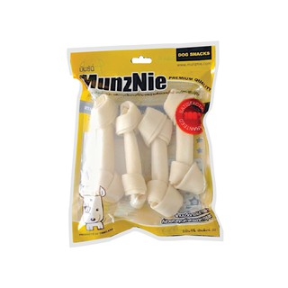 MunzNie White Knotted Bones 4" (4 pcs.)