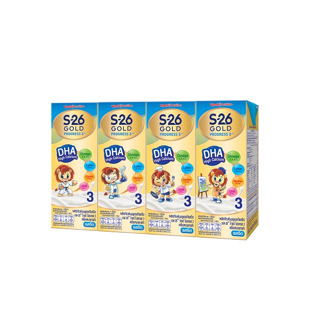 S-26 Gold Progress UHT (Formula 3) 2 case นมกล่อง เอส-26 โกลด์ โปรเกรส ยูเอชที (สูตร3) แพ็ค 4 x 9 (2 ลัง) (รวม 72 กล่อง) #3