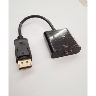 CableDisplayPort to HDMI(F) Adapterตัวแปลง สายแปลง สายสัญญานภาพ ต่อคอมกับจอ ภาพชัดสัญญานดี ใช้ง่าย ได้มาตราฐาน