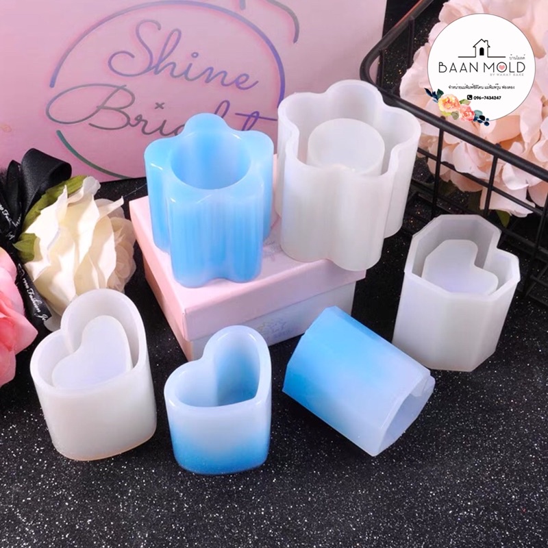 (พร้อมส่ง) แม่พิมพ์ซิลิโคน พิมพ์เรซิ่น พิมพ์ปูน แม่พิมพ์โหลใส่ปากกา กระถางขนาดเล็ก
