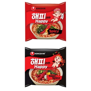 Nongshim บะหมี่กึ่งสำเร็จรูป พร้อมเครื่องปรุงรสเผ็ด ขนาด 106 กรัม