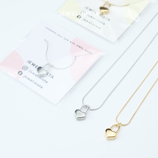 love lock necklace สร้อยคอจี้หัวใจ