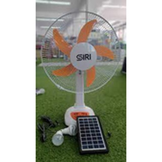 พัดลมตั้งโต๊ะโซล่าเซลล์16"SIRI(คละสี)SIRI-SOLAR-FAN-16N-SIRI-LIGHT