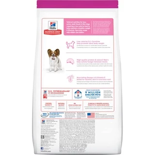 Hill's Science Diet Light Small & Mini Paws อาหารสุนัข สุนัขโต ไขมันต่ำ ลดน้ำหนัก ทำหมัน พันธุ์เล็ก 1.5 kg