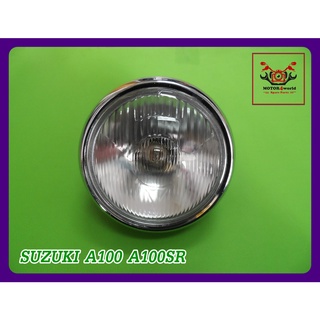 SUZUKI A100 A100SR HEADLIGHT with "BLACK" CASE // ไฟหน้า พร้อม หน้ากาก สีดำ สินค้าคุณภาพดี