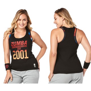 Zumba Est. 2001 Ribbed Tank (เสื้อกล้ามออกกำลังกายซุมบ้า)