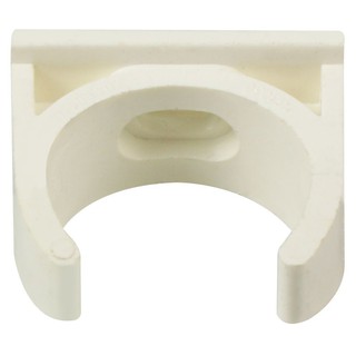 PVC CONDUIT CLAMP SCG 32MM WHITE คลิปก้ามปู PVC SCG 32 มม. มาตรฐาน BS สีขาว ตัวยึดท่อ ท่อร้อยสายไฟและอุปกรณ์ งานระบบไฟฟ้