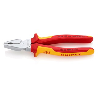 Knipex คีมปากจิ้งจกรุ่นงานหนัก 8 นิ้ว ด้ามกันไฟ 1000V รุ่น 0206200