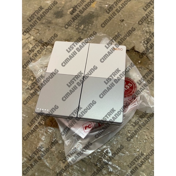 NERO DAYTONA Z4-S 2 Gang 1 Way Switch Fluorescent Type Z41621-S สวิตช์คู่ series Switch