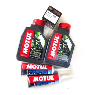 ชุดถ่ายน้ำมันเครื่องกึ่งสังเคราะห์ เวสป้า Motul เขียว