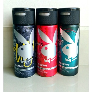 สเปรย์น้ำหอม/พร้อมส่ง/ของแท้/เก็บเงินปลายทาง Playboy Men Deodorant Body Spray150ml.