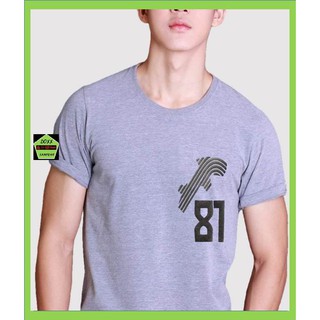 Rudedog เสื้อคอกลม ชาย หญิง รุ่น Area 81 สีเทาอ่อน