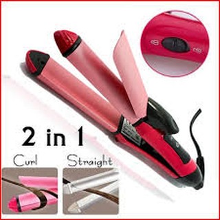 CKL 2 in 1 เครื่องหนีบ-ม้วนผม CKL-737 - สีชมพู