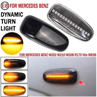 หลอดไฟเลี้ยวไดนามิก Led 1 คู่ สําหรับ Mercedes BENZ W202 W210 W208 R170 Vito W638