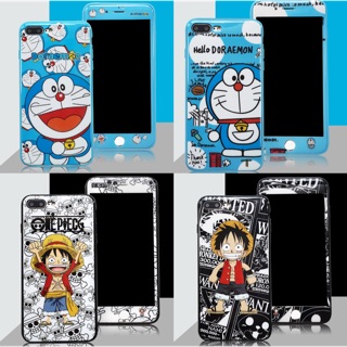 เคส+ฟิล์มลายโดเรม่อนวันพีช4ลายมาใหม่ รุ่น  Vivo/y17/y53/y55/V5