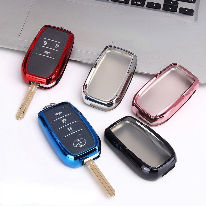 ปลอกกุญแจรถยนต์ แบบพับได้ สําหรับ Toyota Chr C-hr Land Cruiser 200 Avensis Auris Corolla ighlander Land Cruiser Riez RAV4 Clone Key Case Toyota Isuzu avanza Innova Fortuner Hilux RAV4 Camry Hiac Corolla Prado Vios Yaris Camry Cruiser