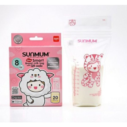 SUNMUM ถุงเก็บน้ำนม ทานตะวัน ขนาด 3 oz. รุ่นใหม่