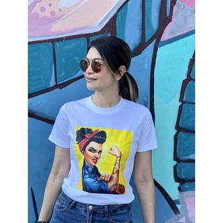เสื้อยืดลายการ์ตูน วินเทจ เกิร์ลของ OV
