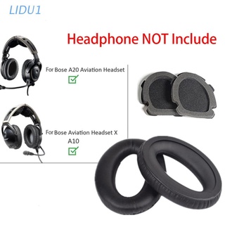 Lidu1 ฟองน้ําครอบหูฟัง แบบยืดหยุ่น สําหรับหูฟัง Bose Aviation Headset X A10 A20