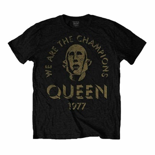 T-shirt  เสื้อยืด พิมพ์ลาย Queen We are the Champions สไตล์ร็อค สําหรับผู้ชาย ผู้หญิงS-5XL