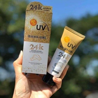 HASAYA GIRL SUNBLOCK CREAM 24k GOLDEN EDITION SPF60++60ml