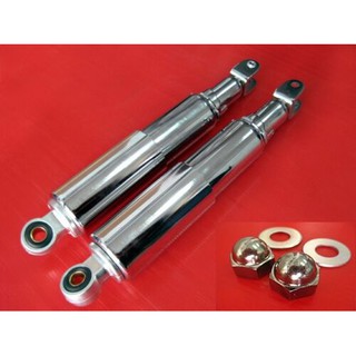 HONDA CB77 CB72 CL72 CL77 CP77 "CHROME" REAR SHOCK SUSPENSION SET  // โช๊คอัพ โช๊คหลัง ชุบโครม