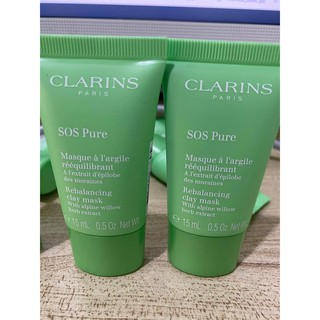 Clarins SOS Pure Rebalancing Clay Mask With Alpine Willow