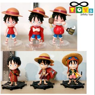 Model Luffy โมเดลลูฟี่ เซต3ตัว