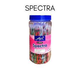 ปากกาลูกลื่น Elfen Liso Spectra 0.5 น้ำเงิน ด้ามคละสี (50ด้าม/กระปุก)