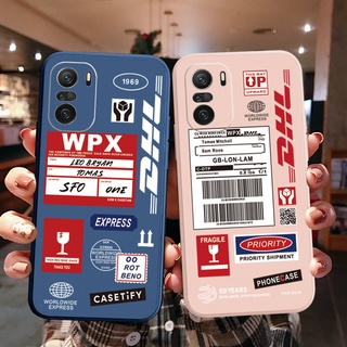 เคสโทรศัพท์มือถือ ขอบสี่เหลี่ยม ลาย WPX DHL สําหรับ Xiaomi Redmi Note 10 Pro 9S 9A POCO X3 NFC M3 Pro 5G