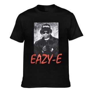 ผ้าฝ้ายคอกลมเสื้อยืด ผ้าฝ้าย พิมพ์ลาย Eazy-E Compton Hat Photo สําหรับผู้ชายfrom S-4XL