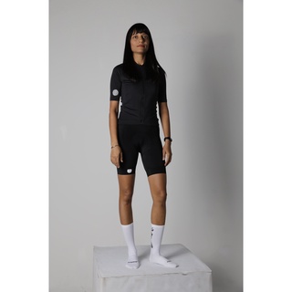 ZEPHYR BIB SHORTS BLACK STUFF - WOMAN