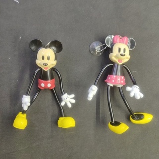 โมเดลฟิกเกอร์ของเเท้ มิกกี้ เเละมินนี่-Disney Mickey &amp;Minnie ชุด2 ตัว