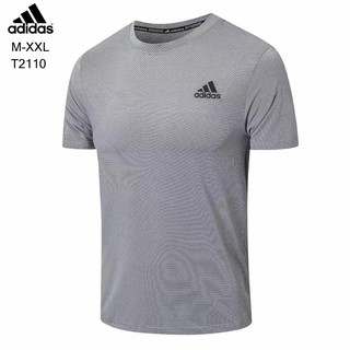 เสื้อ adidas แขนสั้น เสื้อกีฬา เสื้อออกกำลังกายsports fitness เสื้อออกกำลังกายTNO.2110