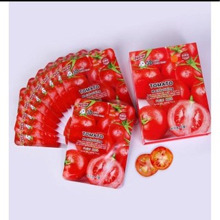 #1กล่อง(10ชิ้น)99บาท#TOMATO MASKมาส์กหน้า Belov 3D บีลอฟ ของแท้ มาร์กหน้า mask 3D แบบแผ่น