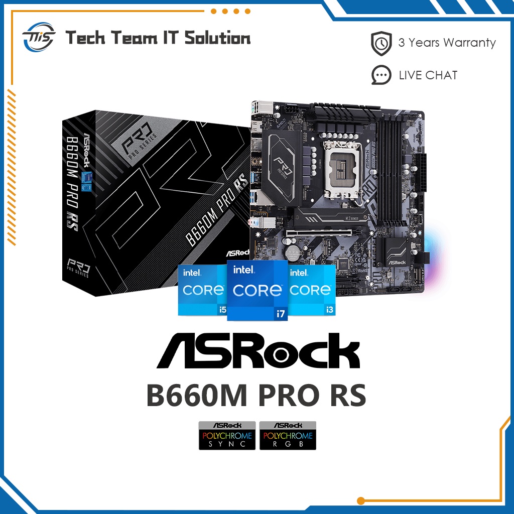 Asrock B660M PRO RS Combo Intel 12th Processor