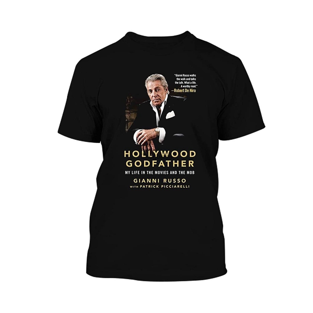 [COD]เสื้อกันหนาว มีฮู้ด ลาย Hollywood Godfather My Life In The Movies And The Mob 68 T สีดํา 1 ชิ้นS-5XL