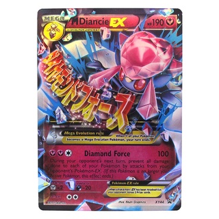 Diancie Mega EX XY64 เดียนซี่ Pokemon Matt Card ภาษาอังกฤษ