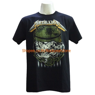 เสื้อวง METALLICA เสื้อไซส์ยุโรป เมทัลลิกา PTA1847 เสื้อวงดนตรีร็อค เดธเมทัล Rockyeah