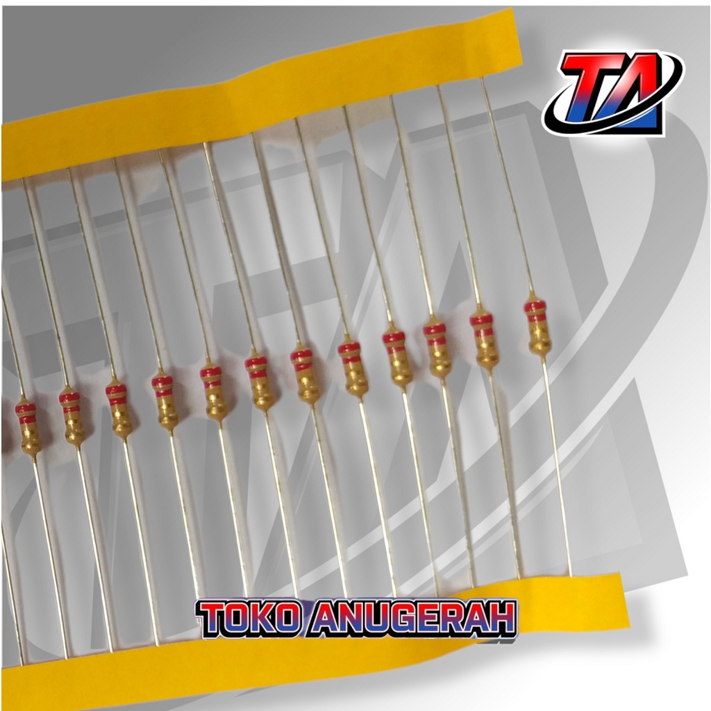 ตัวต้านทาน 1/4W 2.2 OHM / 2.2 OHM / 2K2 OHM 5%