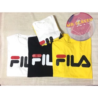 (ใส่โค้ด MARINC30 ลดเหลือ 97 จาก 139)เสื้อยืด FILA ผ้า Cotton เสื้อคอกลม เสื้อFIFA