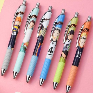 ปากกาหมึกเจล 0.5 มม. ลายอนิเมะ Haikyuu Kawaii Hinata สีดํา เครื่องเขียน ของขวัญ สําหรับเด็ก โรงเรียน สํานักงาน