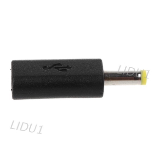 LIDU Micro USB Female To DC 4.0x1.7mm Male Plug Jack Converter Adapter Charge For Sony PSP and more