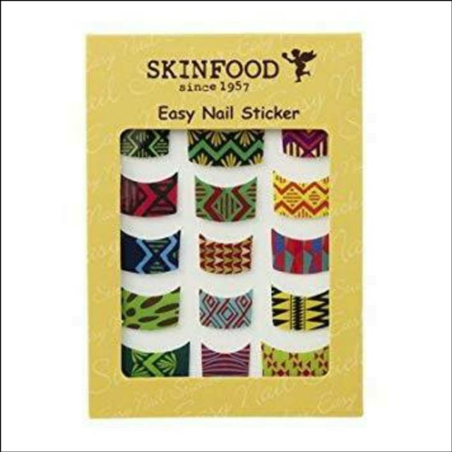 Skinfood Easy Nail Sticker สติกเกอร์ติดปลายเล็บลายกุหลาบ