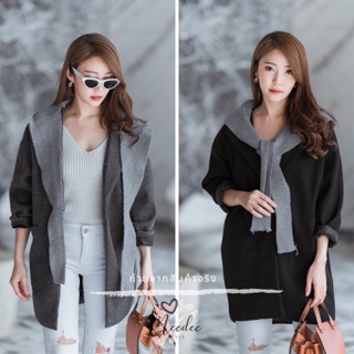 Korean Hoody Wool Coat