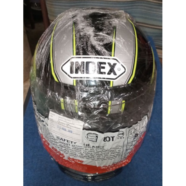 หมวกกันน็อค ทรงเต็มใบ Index 811 Helmet ลายสีเขียว