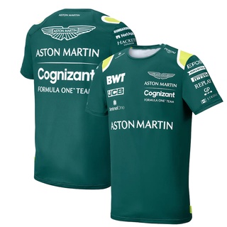 ขายดี เสื้อยืดแขนสั้น พิมพ์ลาย F1 Formula One Aston Martin Team Vettel Driver Theme แฟชั่นฤดูร้อน สําหรับผู้ชาย และผู้หญิง 535435