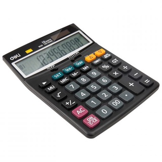 Deli รุ่น 1630 Calculator 12-Digits เครื่องคิดเลข เครื่องคิดเลขแบบตั้งโต๊ะ 12 หลัก ขนาดใหญ่ อุปกรณ์สำนักงาน